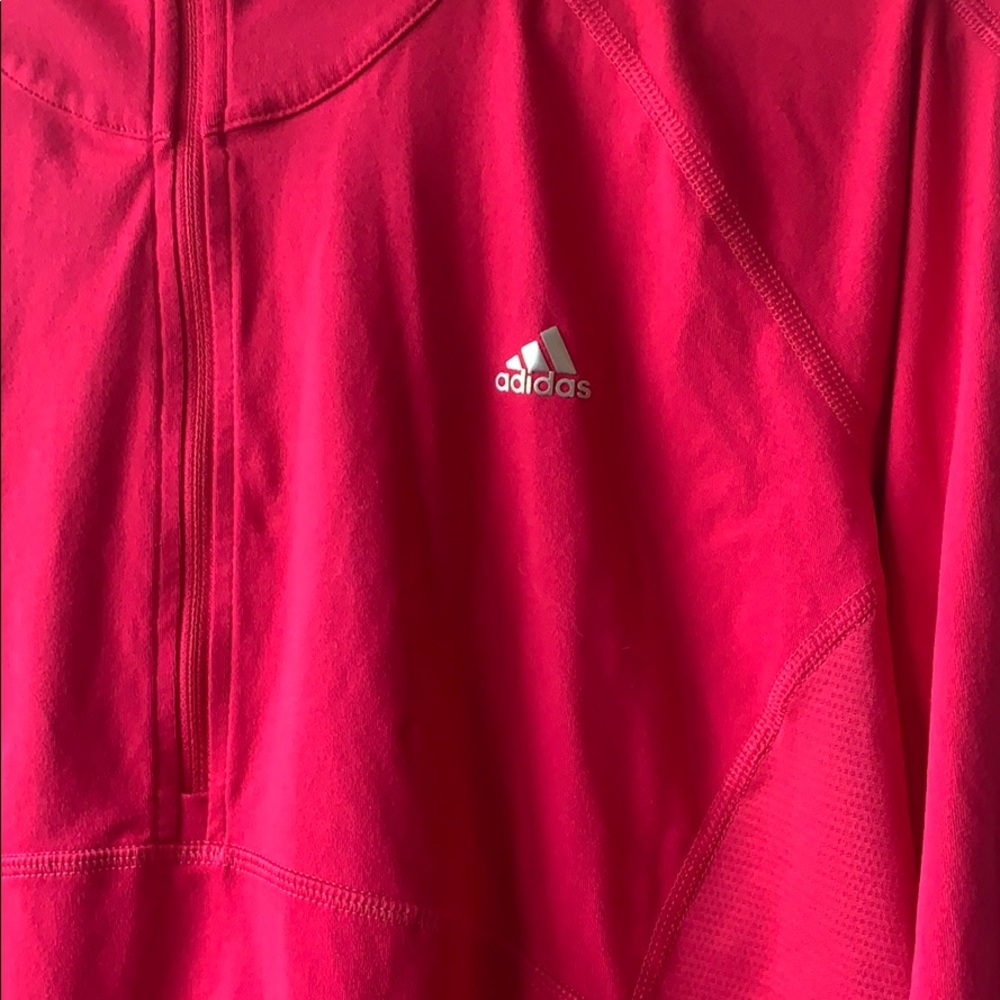 Adidas Pink Half Zip Pullover - image 2